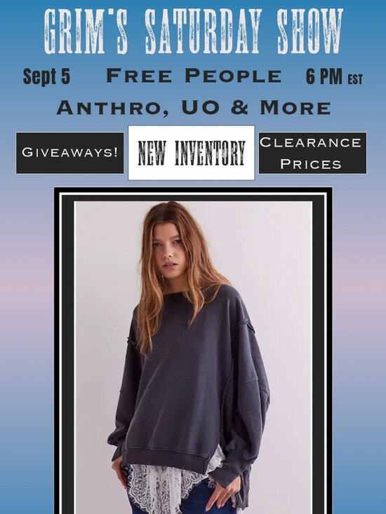 Free People Tops - LIVE 9/5 6pm Free People & More!